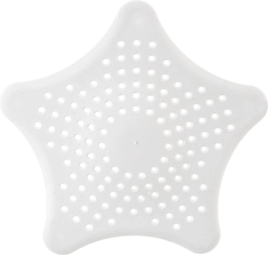 Sito do drezu s prísavkami 16 cm – hviezdica, biele