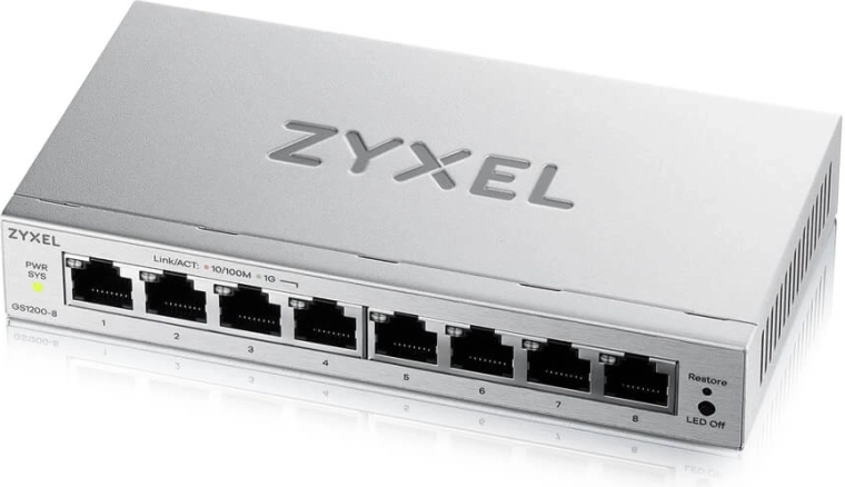 8-portový gigabitový sieťový switch ZYXEL GS1200-8 v3