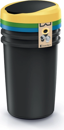 Odpadkový kôš na triedený odpad Compacta R Flap set 3×40 l