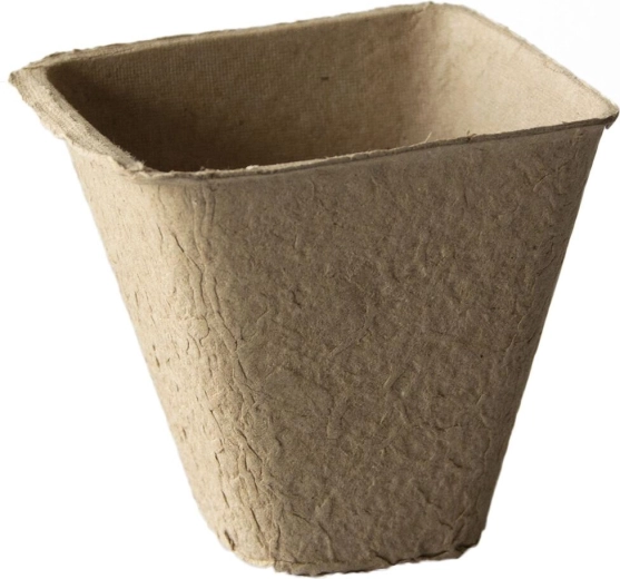 Jednorazové papierové kvetináče 8 × 8 × 8 cm (18 ks)