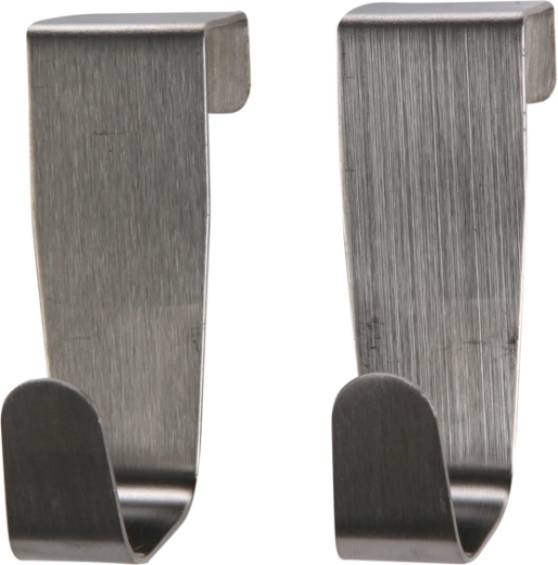 Altomdesign sada 2 nerezových háčikov 8,5 × 2,6 cm