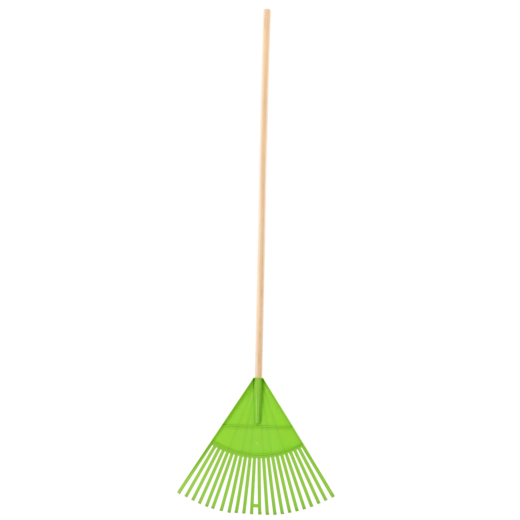 Plastové vejárové hrable 120 cm, 22 zubov