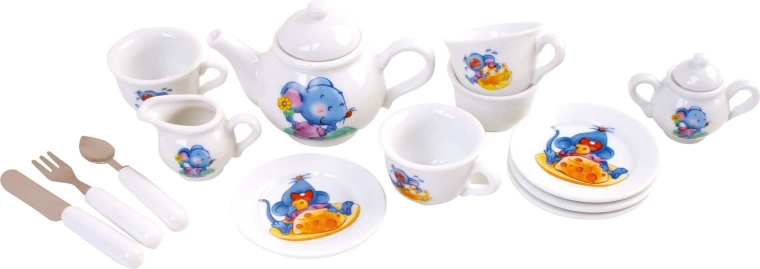 Porcelánový servis na detskú čajovú párty