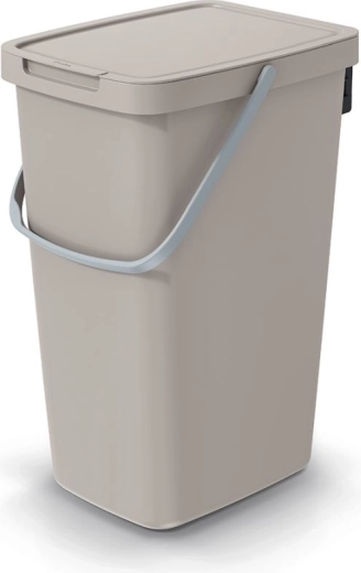 Odpadkový kôš Systema Q Collect 20 l svetlohnedý