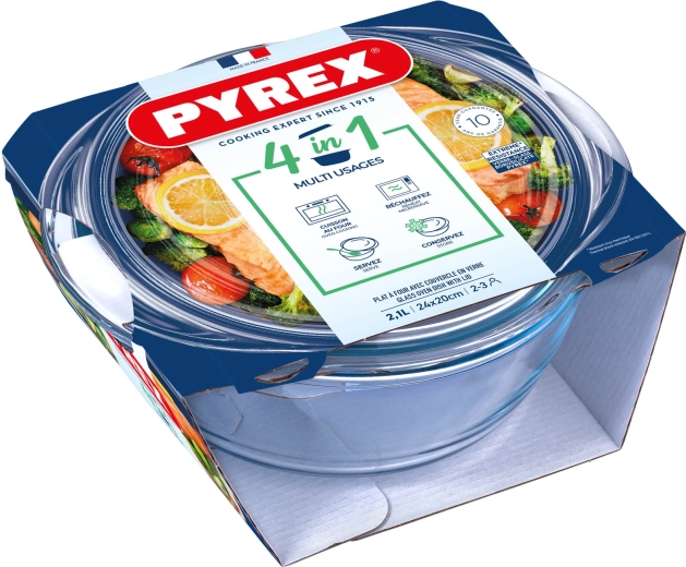 Sklenená zapekacia misa s vekom PYREX 2,1 l