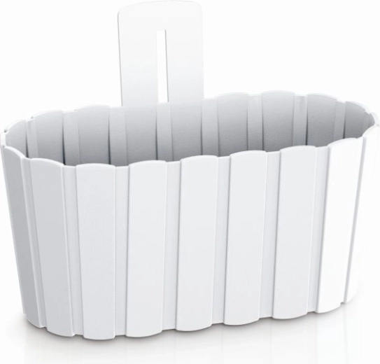 Závesný kvetináč Boardee Wall 27,4 cm biely