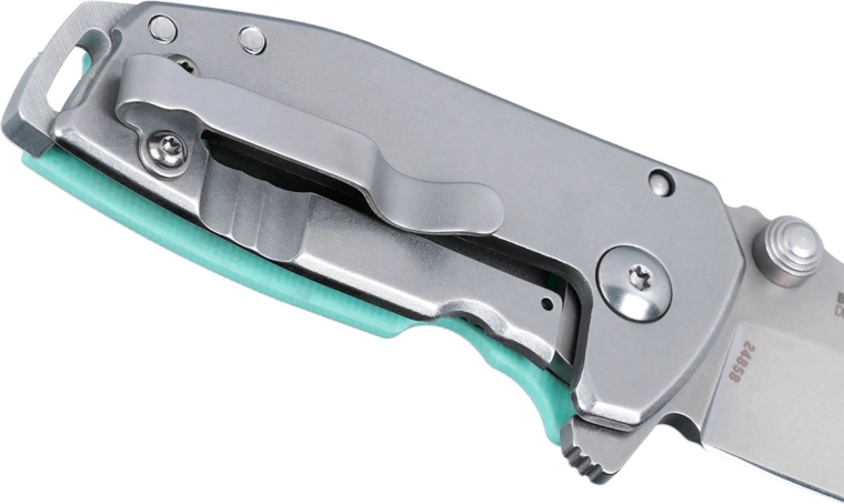 Bezpečný frame lock a vreckový klips