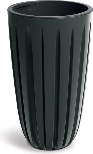 Kvetináč Wario 29 cm uhlový s vnútornou vložkou