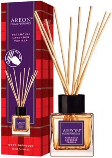 Tyčinkový difuzér AREON AH Patchouli Lavender Vanilla 50 ml