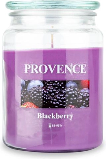 Vonná sviečka v skle Provence černica