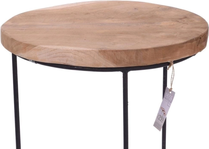 Prírodné tíkové drevo a pevný kov