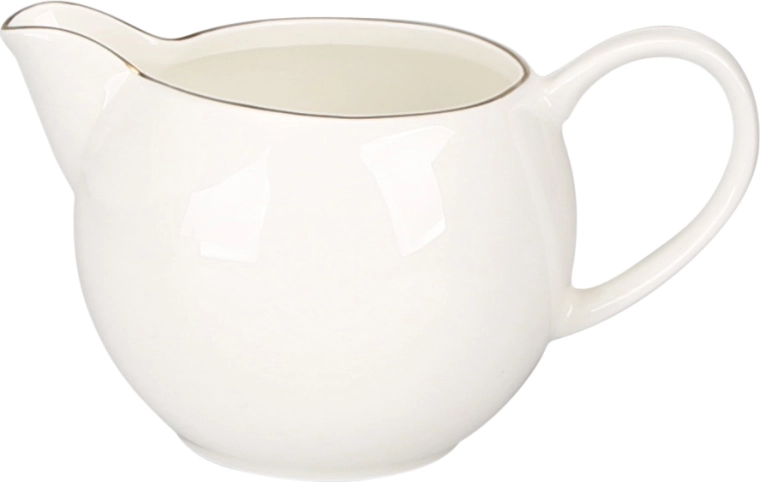 Bella zlatá línia porcelánová mliekovka 380 ml krémová