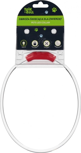 Svietiaci LED obojok s USB nabíjaním pre psy a mačky