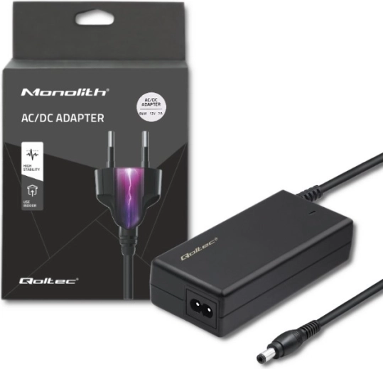 Sieťový napájací adaptér Qoltec 84 W 12 V 7 A s konektorom 5,5 × 2,5 mm