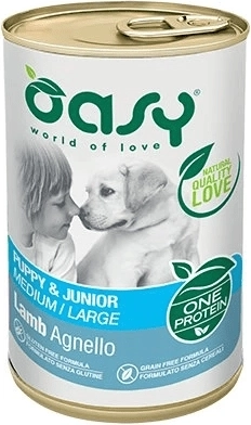 Oasy One Protein Puppy & Junior Medium/Large jahňa 400 g