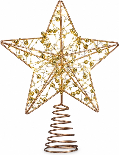 LED betlehemská hviezda na vianočný stromček 25 cm