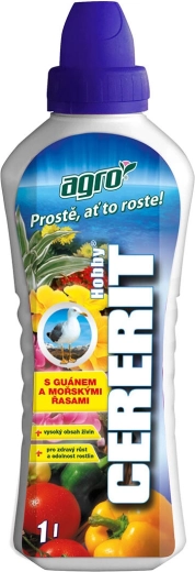 Univerzálne kvapalné hnojivo Cererit Hobby s guánom a morskými riasami 1 l
