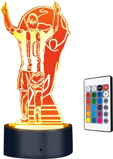 3D nočná lampička Lionel Messi Champion
