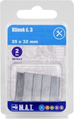 Drevený klin na porisko č. 3, 25 × 32 mm (2 ks)