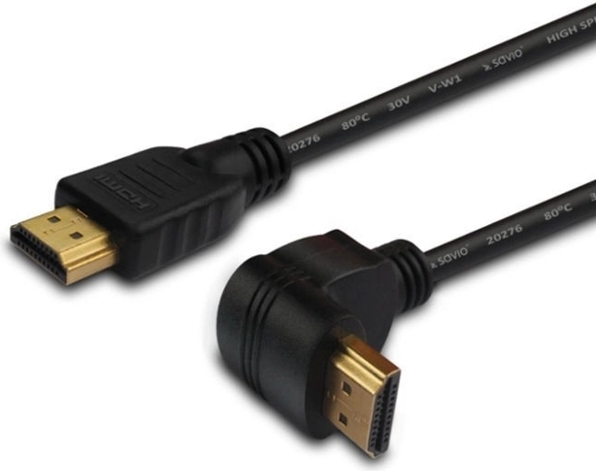 Savio uhlový HDMI kábel v1.4 3D 4K 1,5 m zlatý
