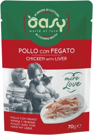 Oasy More Love kuracie s pečeňou kapsička 70 g