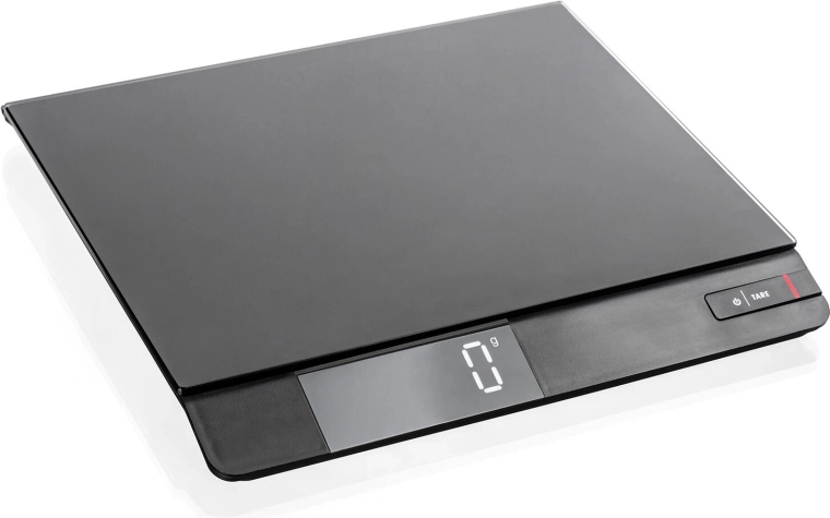 Digitálna kuchynská váha 15 kg CULINARIA Black – tenká sklenená váha s LED displejom