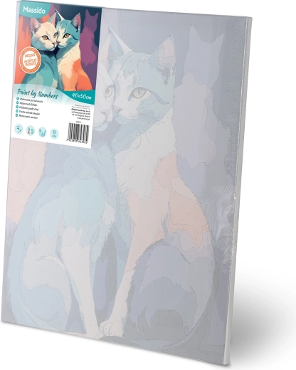 Predtlačené plátno s číslovanými zónami