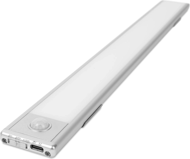 LED svetlo s pohybovým senzorom, akumulátorom a magnetickým uchytením 40 cm