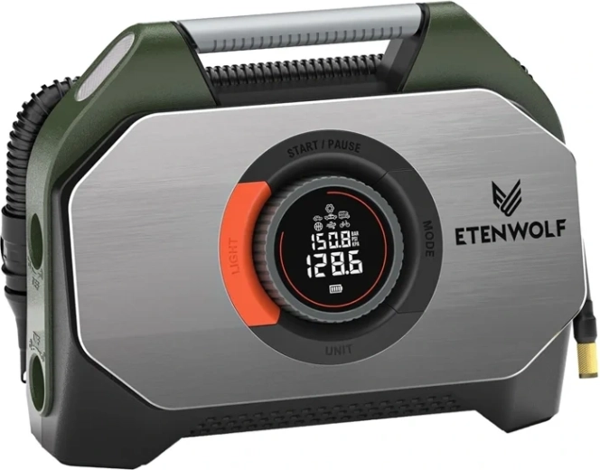Autokompresor Etenwolf S7 s powerbankou 38 400 mAh