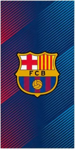 Bavlnená osuška FC Barcelona s pruhmi