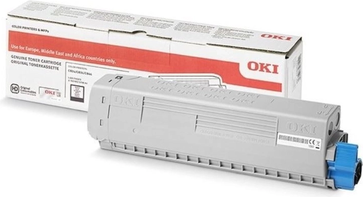 Čierny toner pre OKI C824/C834/C844, výťažnosť 5 000 strán