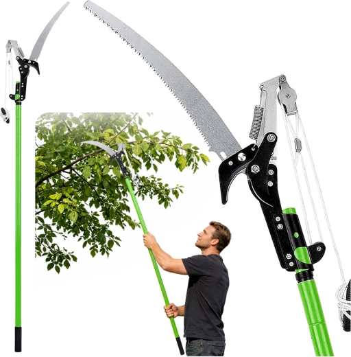 Teleskopické nožnice na konáre s pílkou 2v1 125–240 cm