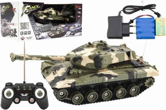 RC Tank s Diaľkovým Ovládaním a Zvukovými Efektmi na Batérie