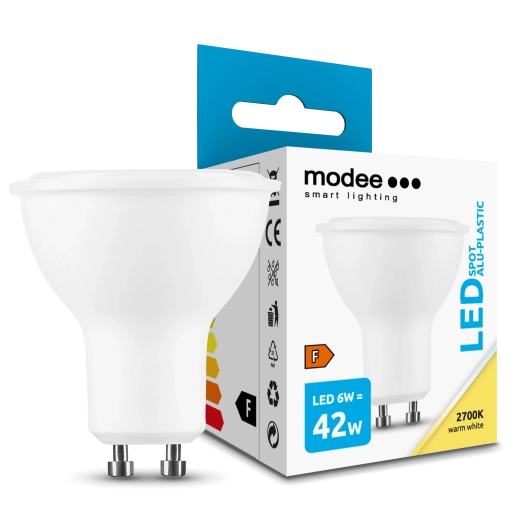 LED žiarovka GU10 6W 550 lm teplá biela MODEE LIGHTING