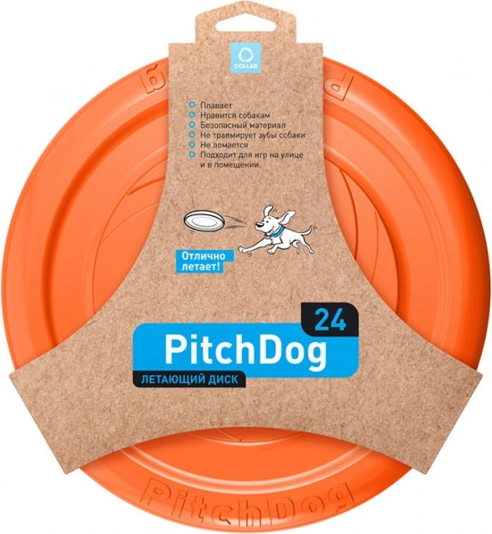 Lietajúci disk WAUDOG PitchDog 24 cm – oranžový