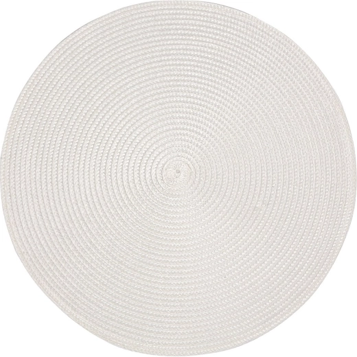 Biele okrúhle prestieranie zo „slamy“ PP 38 cm