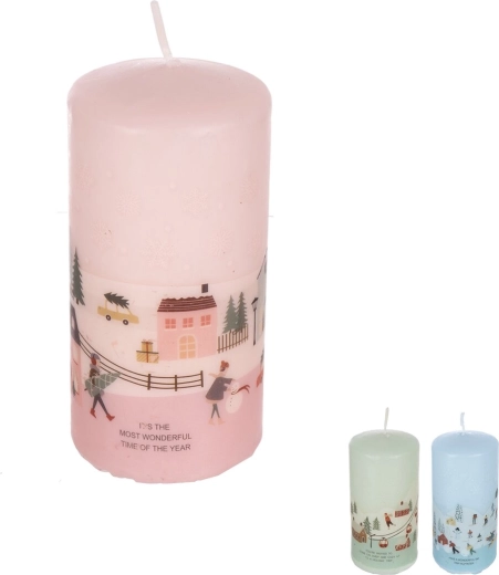 Vianočná sviečka 12 cm (3 varianty)