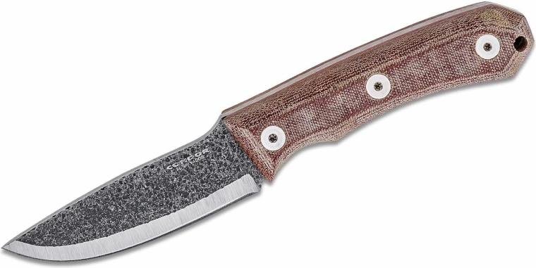 Condor Mountain P.A.S.S. Carry univerzálny nôž 8,9 cm, hnedý, Micarta, kožené puzdro