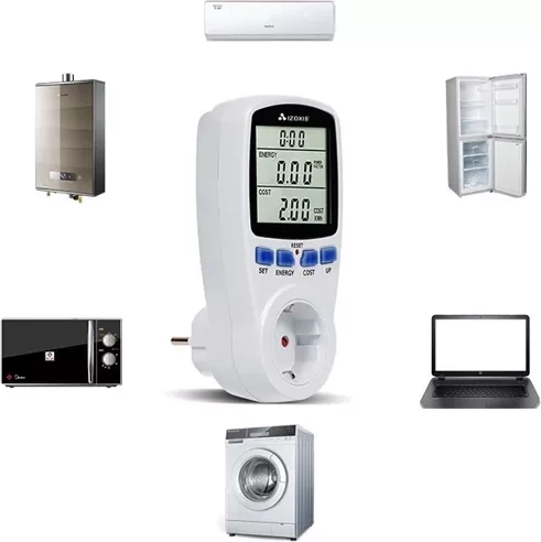 Digitálny wattmeter – merač spotreby energie do zásuvky
