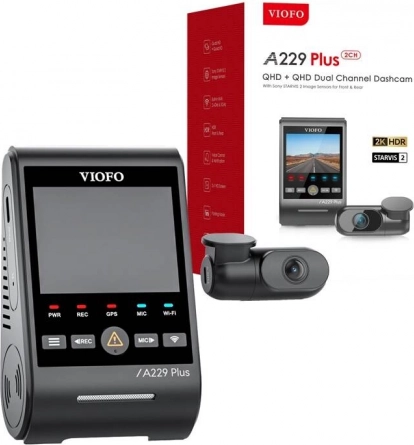 Autokamera Viofo A229 Plus s rozlíšením 2K a GPS