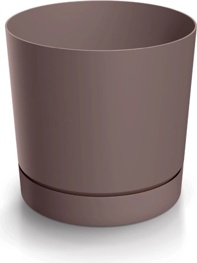 Kvetináč Tubo P s miskou marsala 14,8 cm