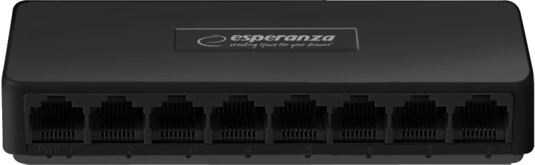 Esperanza NOVA gigabitový 8-portový switch