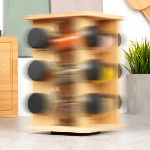 Otočný dizajn pre rýchly výber korenín