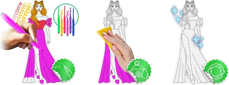 Omaľovánkový povrch, ktorý sa ľahko zotrie