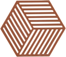 Podložka pod horúce nádoby Zone Hexagon – Tehlová
