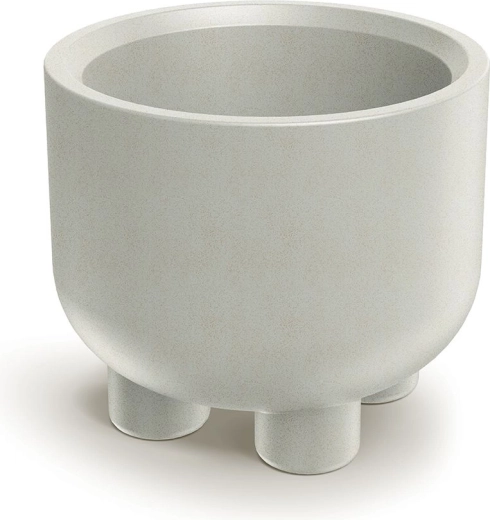 Kvetináč s nožičkami Molta Round 60 cm – pieskový, 55 l
