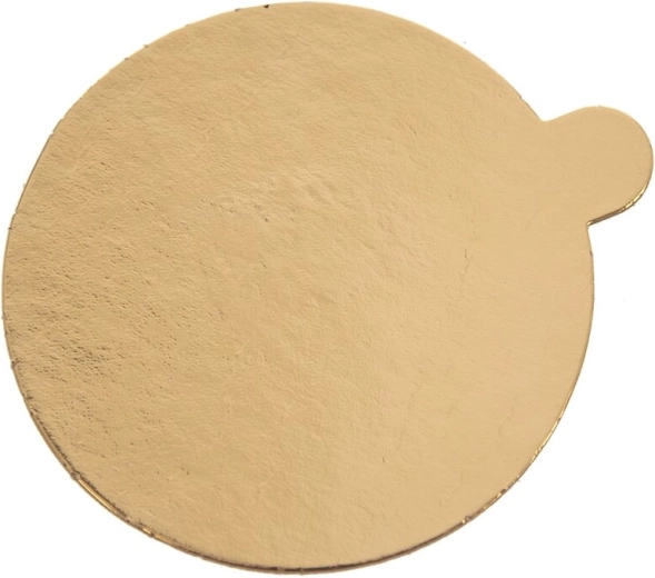 Zlatá tenká podložka pod tortík 10 cm (okrúhla)