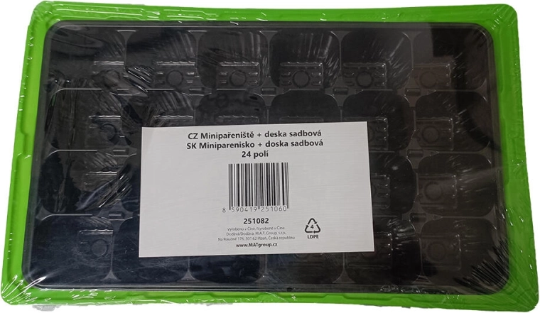 Miniparenisko so sadbovou doskou 24 polí