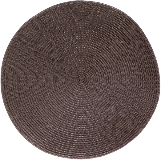 Okrúhle plastové prestieranie Tondo 38 cm hnedé