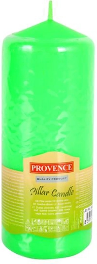 Sviečka valec zelená parafín 65 × 160 mm